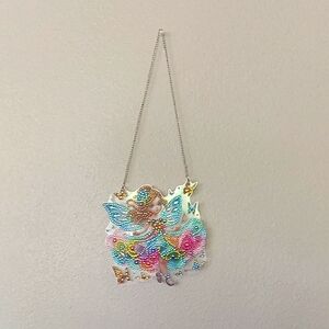 Completed Diamond Art Colorful Fairy Wall Hanging